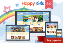 Тема WordPress для детской тематики Happy Kids