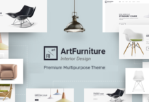 Тема OPENCART для мебели и элементов декора ARTFURNITURE