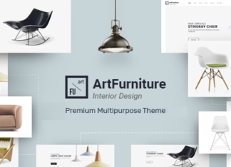 Тема OPENCART для мебели и элементов декора ARTFURNITURE