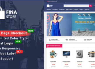 Тема OPENCART 2.3 для продажи любых товаров FINA V1.0.2