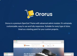 Тема OpenCart для электроники Ororus
