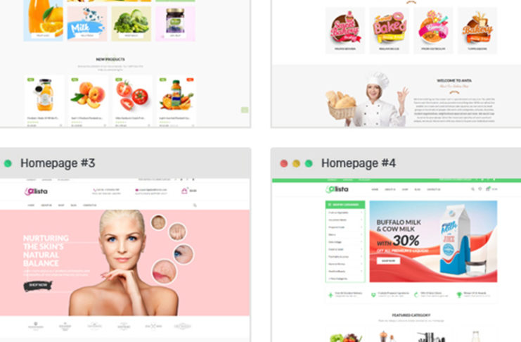 Тема OPENCART для продуктовых магазинов ALISTA