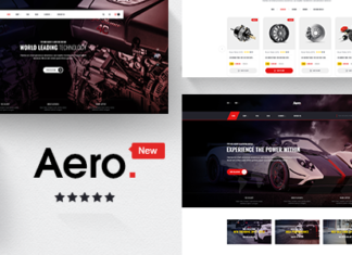 AERO — Тема OPENCART 3.x автомобильные аксессуары