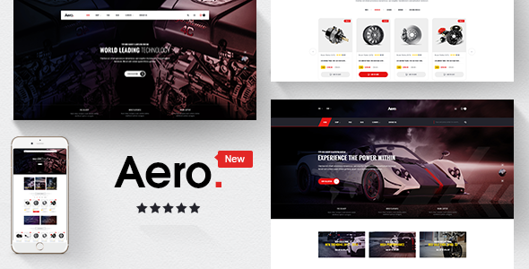 AERO — Тема OPENCART 3.x автомобильные аксессуары