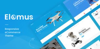 Тема OPENCART для рекламы определенного продукта ELOMUS