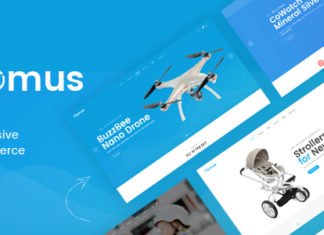 Тема OPENCART для рекламы определенного продукта ELOMUS