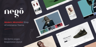 NEGO — тема для OPENCART 3 адаптивная THEME