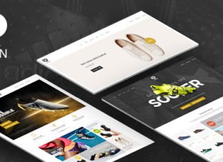 Тема OPENCART для обуви и аксессуаров RAAVIN