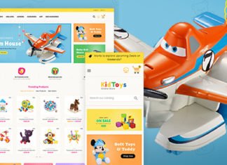 Тема OPENCART 3 для детских игрушек KID TOYS