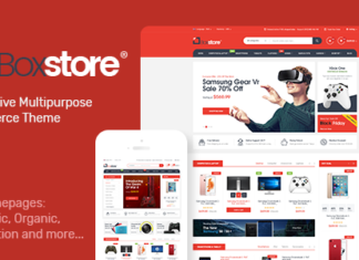 Скачать тему OPENCART BOXSTORE V1.0 для супермаркета