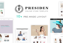 Бесплатная адаптивная тема для Opencart — PRESIDEN