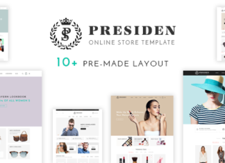 Бесплатная адаптивная тема для Opencart — PRESIDEN