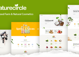 NATURECIRCLE — ОПЕНКАРТ тема для продажи органики