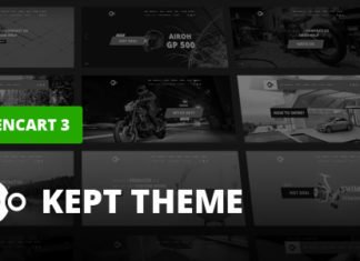 Адаптивная тема OPENCART для интернет-магазина KEPT