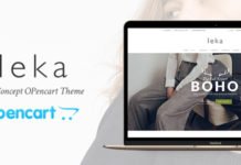 Адаптивная тема для OPENCART LEKA