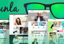 Тема OPENCART для продажи солнечных очков SUNLA V1.0